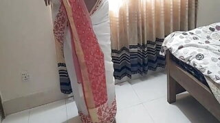 Indian sexy grandma gets rough fucked by grandson while cleaning her house 